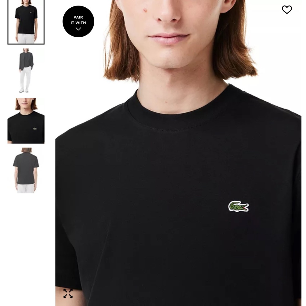 Lacoste Men's Classic-Fit Short-Sleeve Crewneck Logo T-Shirt XXL